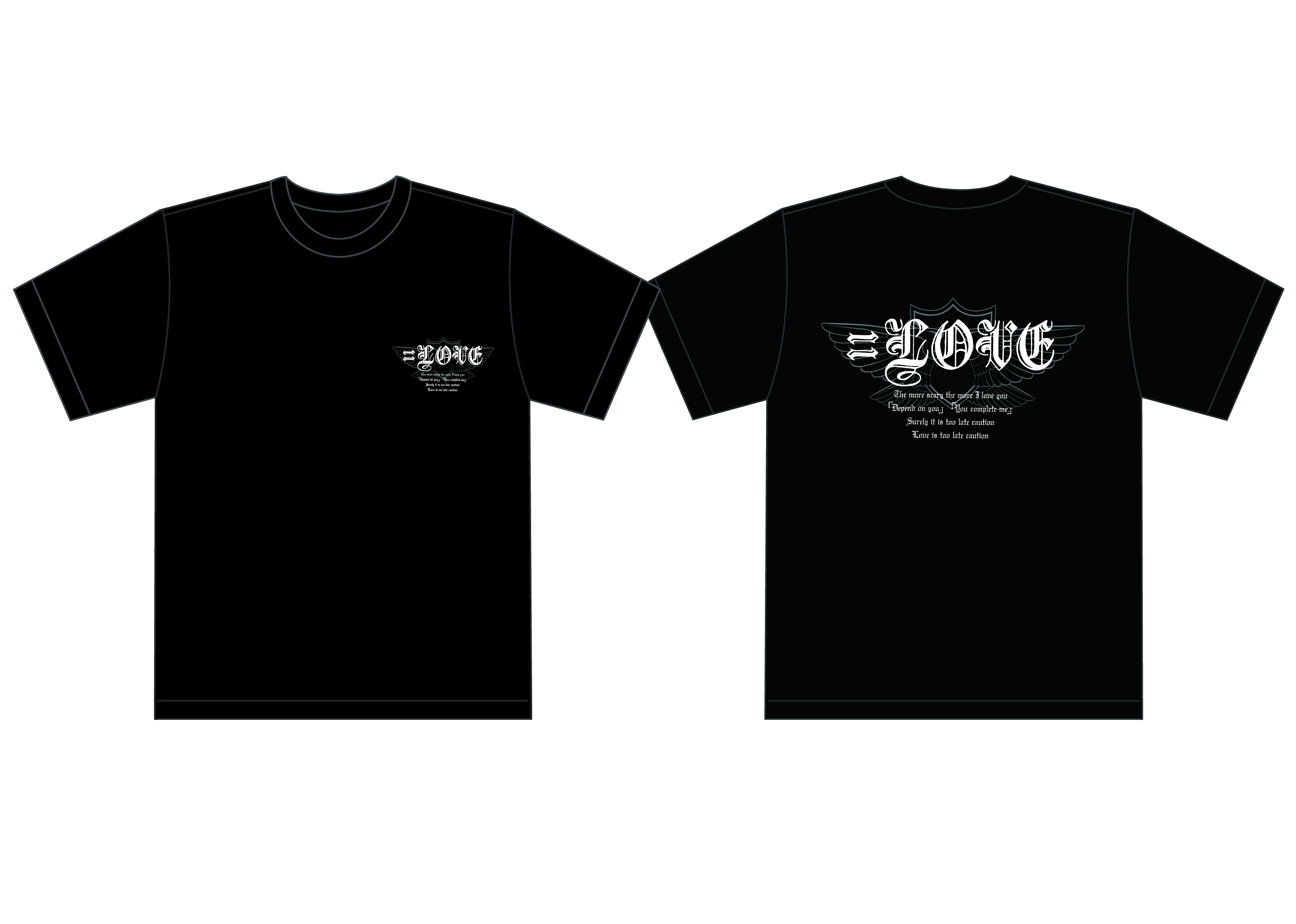 手遅れcaution Tシャツ ＝LOVE | hotelprismacusco.com